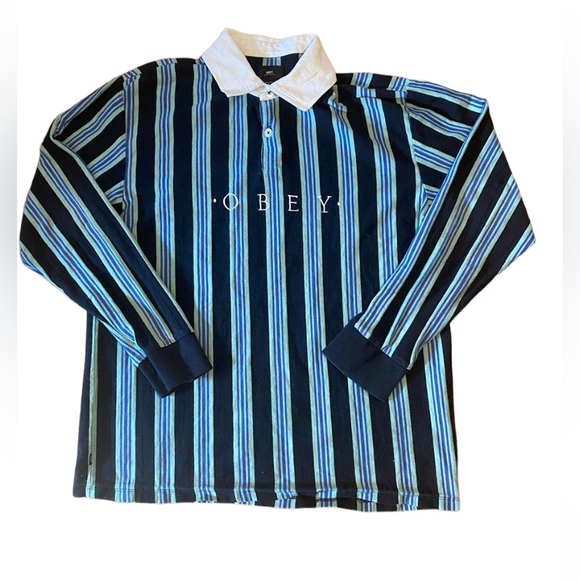 Obey Other - Obey Black Long Sleeve Polo